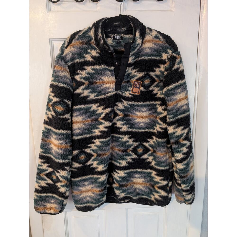 Home Free | Colorado Quarter Button Sherpa Fleece | M